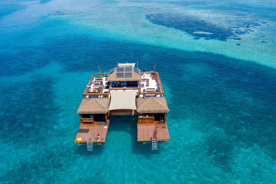 Fiji: Cloud 9 Floating Bar and Pizzeria Day Trip - Leaving Port Denarau for the Mamanuca Islands
