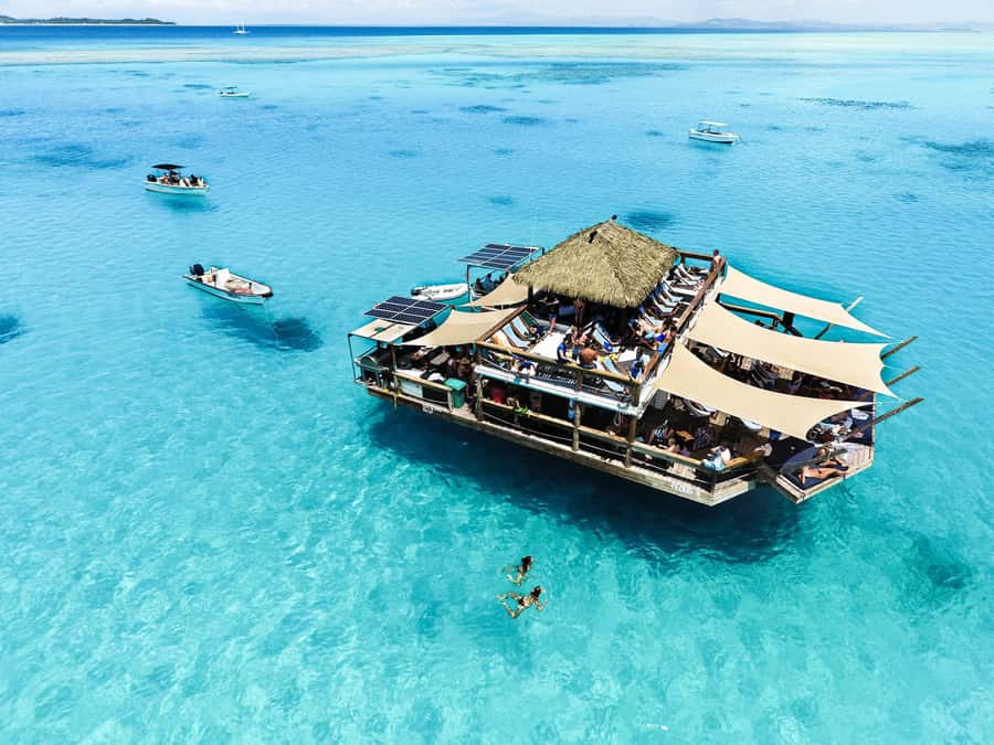 Fiji: Cloud 9 Floating Platform & Water Sports Adventure - Leaving Port Denarau for a floating day out