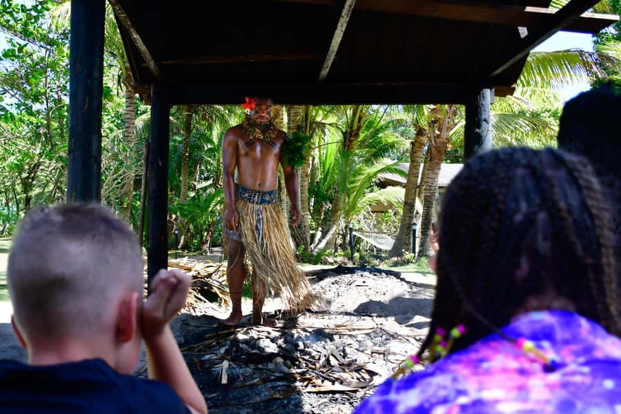 Fiji: Full Day Cultural Island Tour with Lunch & Cruise - Opening the lovo and watching the firewalk