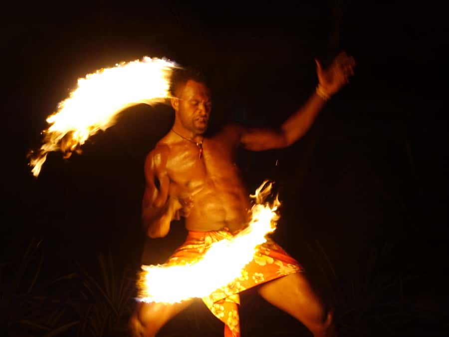 Fiji: Sunset River Cruise & Island Fire Dance Experience - A Bula welcome and sunset bonfire