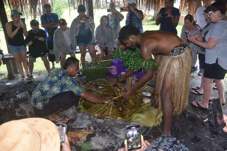 Fijian Adventure Rafting, waterfall, Village Tour with Lunch - A longboat ride through Fiji’s rainforest