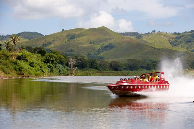 Half Day Sigatoka River Jetboat & Village Tour with Lunch & Transfers - The custom-built jet boat on the Sigatoka River