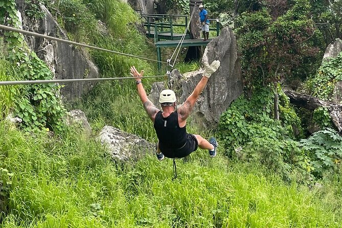 Largest Zipline in South Pacific & Cave Exploration in Nadi - Lunch after the stairs and speed