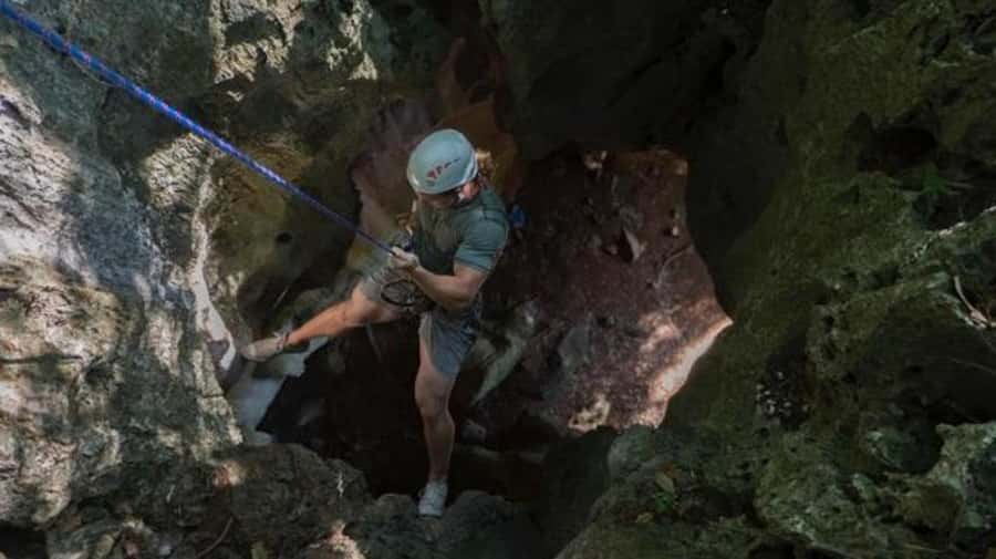 Nadi: Abseiling, Zipline, and Cave Tour with Meal - Getting fitted for ropes and safety gear
