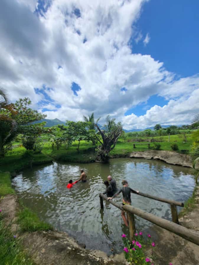 Nadi: Mud Pool and Hot Spring Private Tour - Washing off in the hot spring