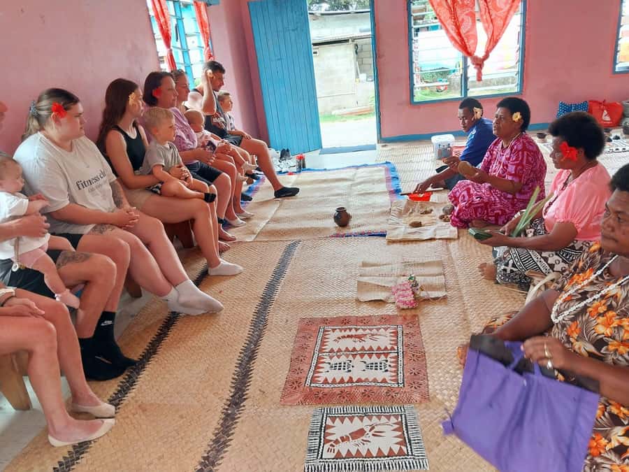 Sigatoka: River Cruise and Salad Bowl Valley Tour - Coconut preparation before lunch