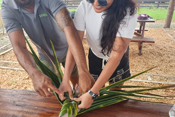 Vavavi - Fijian Cooking & Cultural Experience - Coconut scraping, weaving, and kava tasting