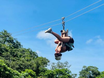 Zipline, Cave, Seaview & Mud Spa Tour with Lunch Included