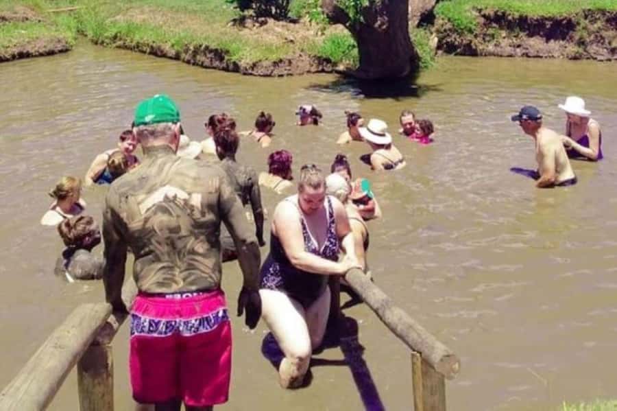 Zipline, Cave, Seaview & Mud Spa Tour with Lunch Included - The cave and the walking between lines